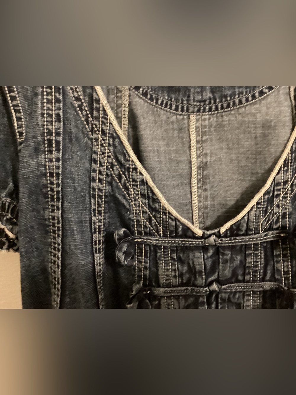 Anthropologie pilcro denim swing top - Picture 5 of 6